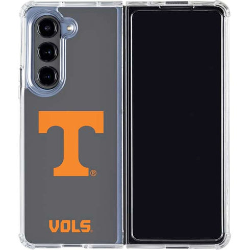 University of Tennessee-Knoxville T Logo Vols on Gray Galaxy Z Fold5 5G Clear Case