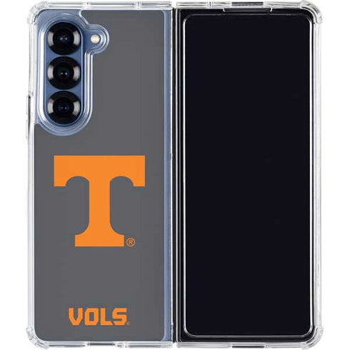 University of Tennessee-Knoxville T Logo Vols on Gray Galaxy Z Fold7 Clear Case
