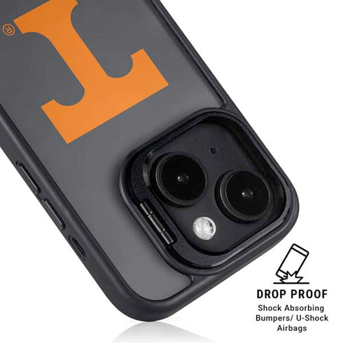 University of Tennessee-Knoxville T Logo Vols on Gray iPhone 14 Kickstand Case