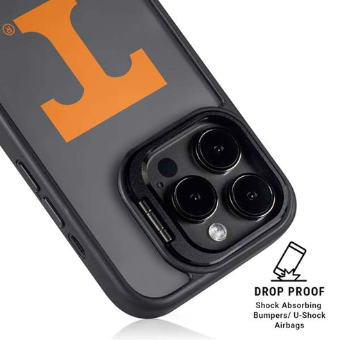 University of Tennessee-Knoxville T Logo Vols on Gray iPhone 14 Pro Max Kickstand Case