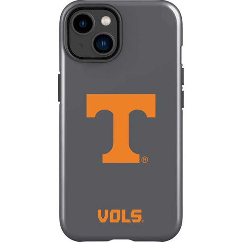 University of Tennessee-Knoxville T Logo Vols on Gray iPhone 15 Impact Case