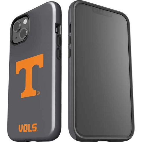 University of Tennessee-Knoxville T Logo Vols on Gray iPhone 15 Impact Case