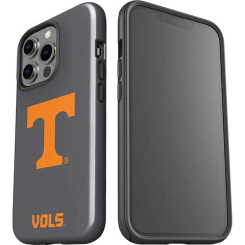 University of Tennessee-Knoxville T Logo Vols on Gray iPhone 15 Pro Impact Case