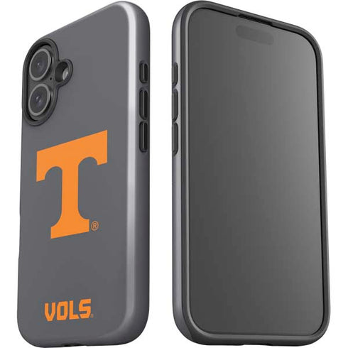 University of Tennessee-Knoxville T Logo Vols on Gray iPhone 16 Impact Case