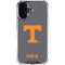 University of Tennessee-Knoxville T Logo Vols on Gray iPhone 16 Plus Clear Case