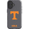 University of Tennessee-Knoxville T Logo Vols on Gray iPhone 16 Plus Impact Case