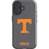 University of Tennessee-Knoxville T Logo Vols on Gray iPhone 16 Plus Impact Case