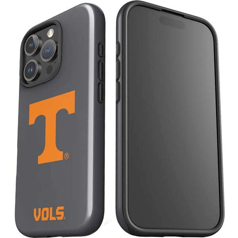 University of Tennessee-Knoxville T Logo Vols on Gray iPhone 16 Pro Max Impact Case