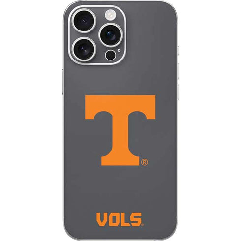 University of Tennessee-Knoxville T Logo Vols on Gray iPhone 16 Pro Max Skin