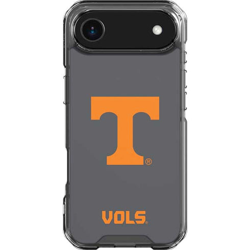 University of Tennessee-Knoxville T Logo Vols on Gray iPhone 17 Air Clear Case