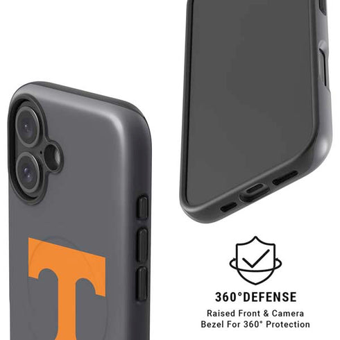 University of Tennessee-Knoxville T Logo Vols on Gray iPhone 17 Magsafe Impact Case