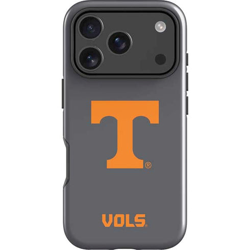 University of Tennessee-Knoxville T Logo Vols on Gray iPhone 17 Pro Impact Case
