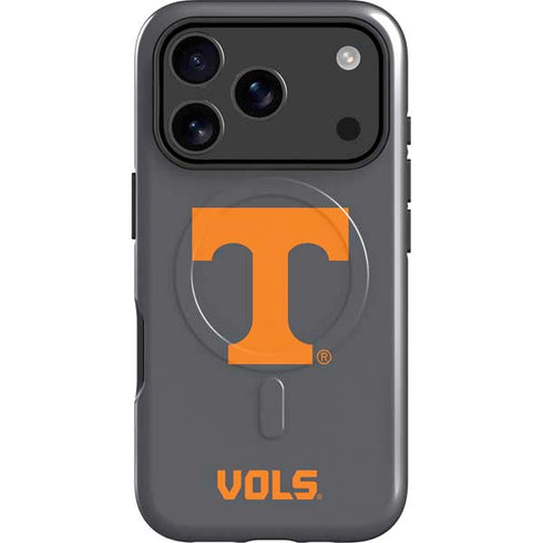 University of Tennessee-Knoxville T Logo Vols on Gray iPhone 17 Pro Magsafe Impact Case