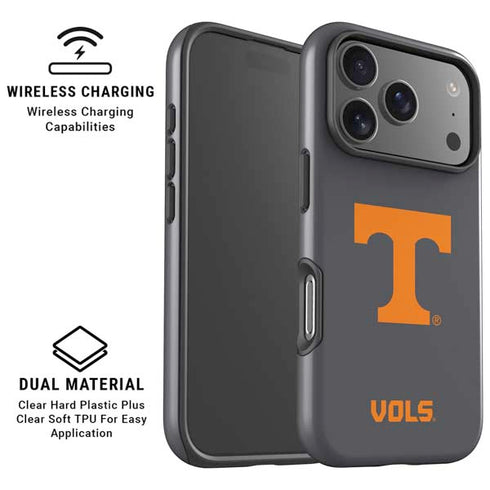 University of Tennessee-Knoxville T Logo Vols on Gray iPhone 17 Pro Max Magsafe Impact Case