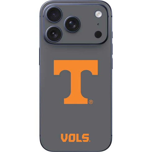 University of Tennessee-Knoxville T Logo Vols on Gray iPhone 17 Pro Max Skin