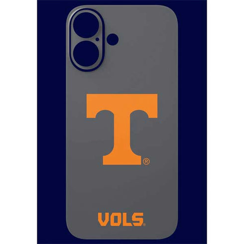 University of Tennessee-Knoxville T Logo Vols on Gray iPhone 17 Skin