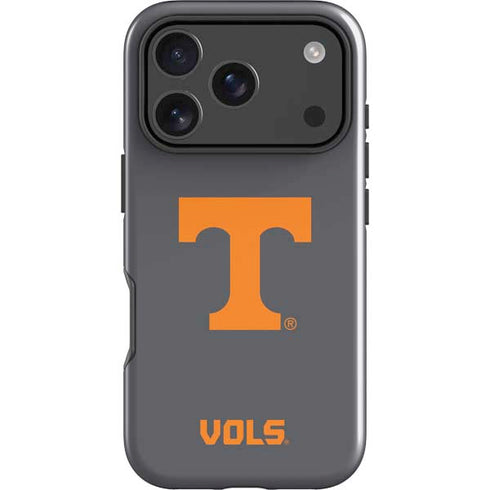 University of Tennessee-Knoxville T Logo Vols on Gray iPhone 18 Pro Impact Case