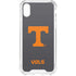 University of Tennessee-Knoxville T Logo Vols on Gray iPhone XS Clear Case