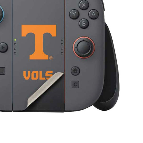University of Tennessee-Knoxville T Logo Vols on Gray Nintendo Switch 2 (2025) Joy-Con Controller Skin