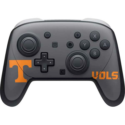 University of Tennessee-Knoxville T Logo Vols on Gray Nintendo Switch 2 (2025) Pro Controller Skin