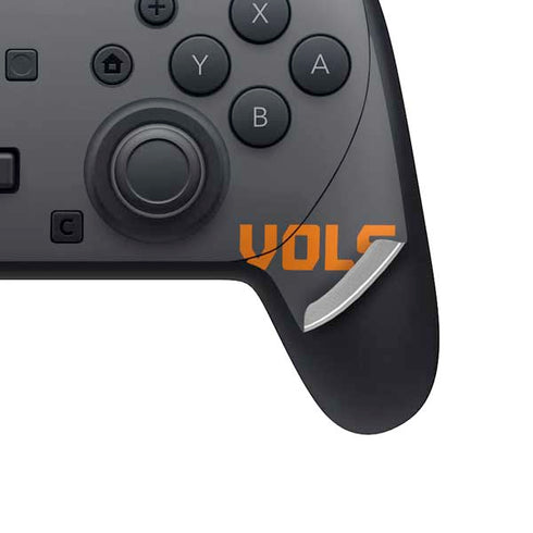 University of Tennessee-Knoxville T Logo Vols on Gray Nintendo Switch 2 (2025) Pro Controller Skin