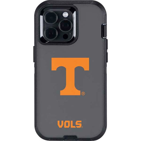 University of Tennessee-Knoxville T Logo Vols on Gray Otterbox Defender iPhone Skin
