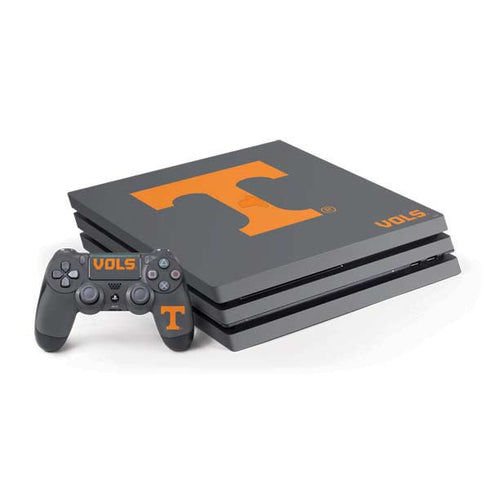 University of Tennessee-Knoxville T Logo Vols on Gray PlayStation PS4 Skins