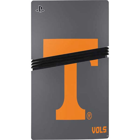 University of Tennessee-Knoxville T Logo Vols on Gray PS5 Pro Bundle Skin