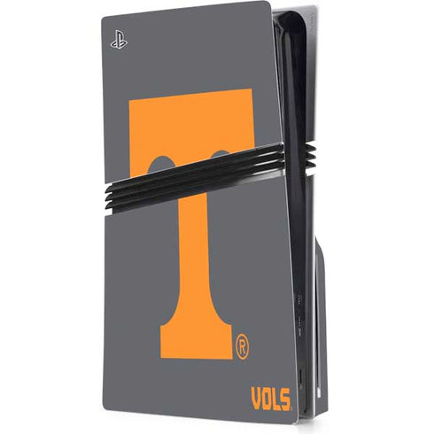 University of Tennessee-Knoxville T Logo Vols on Gray PlayStation PS5 Skins