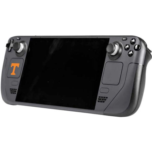 University of Tennessee-Knoxville T Logo Vols on Gray Steam Deck Handheld Gaming Computer OLED Skin