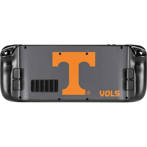 University of Tennessee-Knoxville T Logo Vols on Gray Steam Deck Handheld Gaming Computer OLED Skin