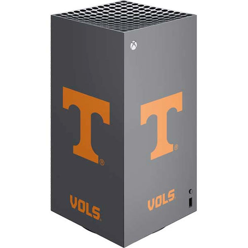 University of Tennessee-Knoxville T Logo Vols on Gray XBox Series X Digital Edition Console Skin