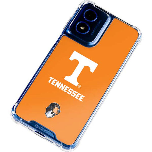 University of Tennessee-Knoxville T Logo on Orange Moto G Play 4G (2024) Clear Case