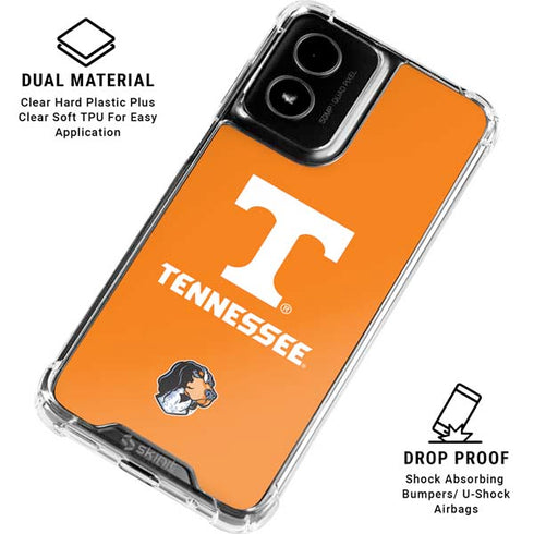 University of Tennessee-Knoxville T Logo on Orange Moto G Power 5G (2024) Clear Case