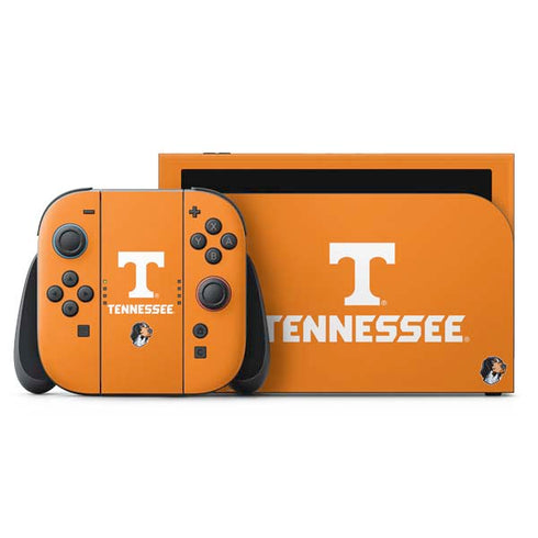 University of Tennessee-Knoxville T Logo on Orange Nintendo Switch 2 (2025) with Joy-Con Skin
