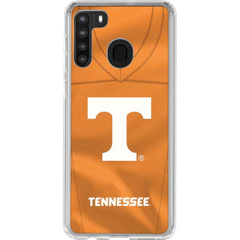 University of Tennessee Orange Jersey Galaxy A21 Clear Case