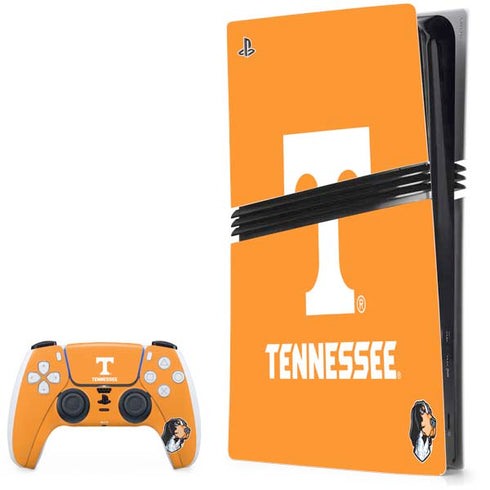 University of Tennessee-Knoxville T Logo on Orange PlayStation PS5 Skins