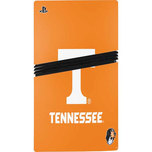 University of Tennessee-Knoxville T Logo on Orange PS5 Pro Console Skin