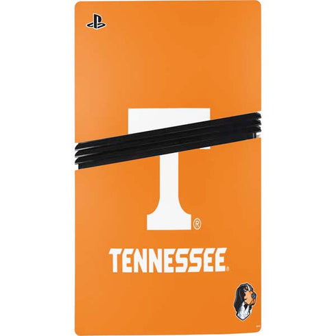 University of Tennessee-Knoxville T Logo on Orange PS5 Pro Disk Console Skin