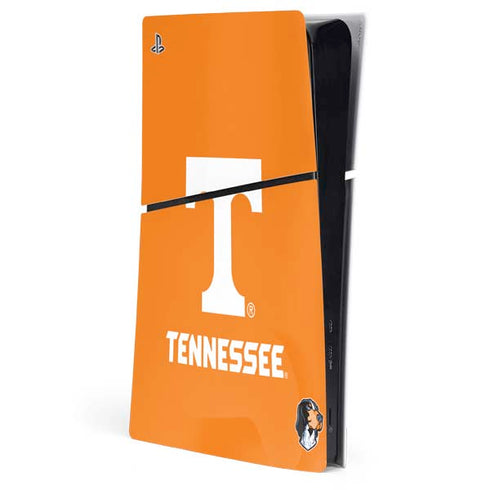 University of Tennessee-Knoxville T Logo on Orange PS5 Slim Digital Edition Console Skin