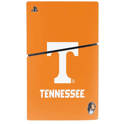 University of Tennessee-Knoxville T Logo on Orange PS5 Slim Digital Edition Console Skin