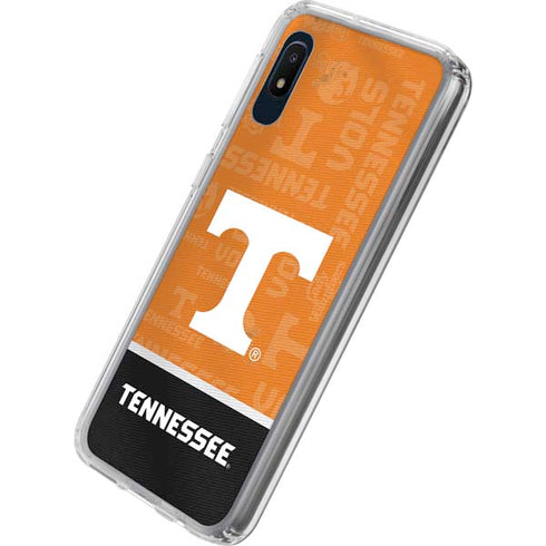 University of Tennessee Split Jersey Galaxy A10e Clear Case