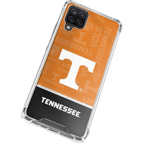 University of Tennessee Split Jersey Galaxy A12 Clear Case