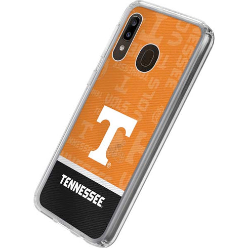 University of Tennessee Split Jersey Galaxy A20 Clear Case