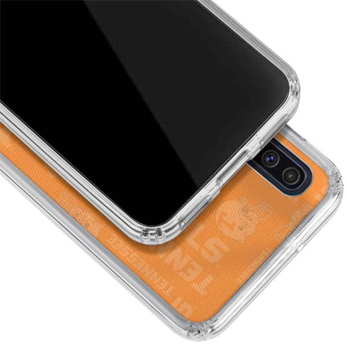 University of Tennessee Split Jersey Galaxy A50 Clear Case