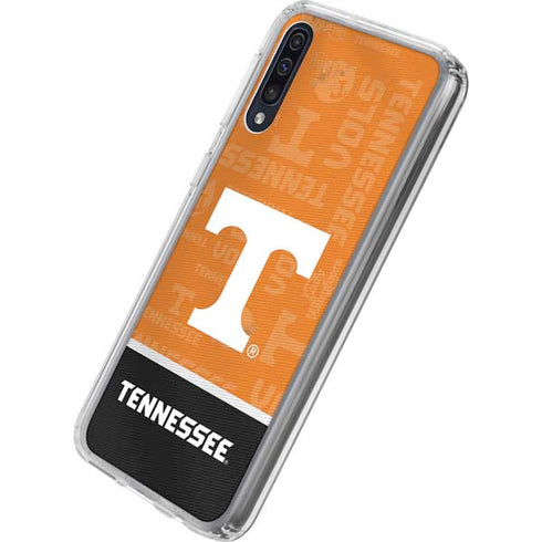 University of Tennessee Split Jersey Galaxy A50 Clear Case