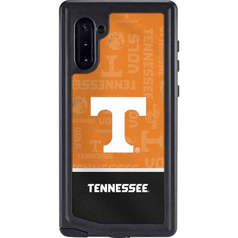 University of Tennessee Split Jersey Galaxy Note 10 Waterproof Case