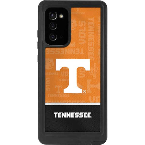 University of Tennessee Split Jersey Galaxy Note20 5G Waterproof Case