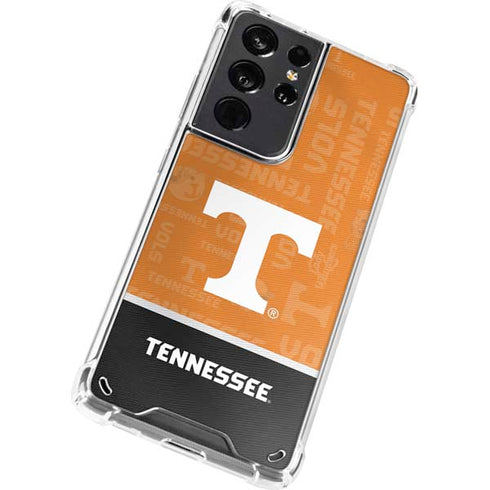 University of Tennessee Split Jersey Galaxy S21 Ultra 5G Clear Case