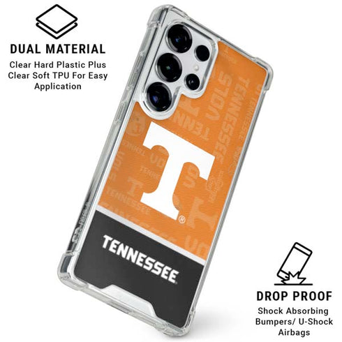 University of Tennessee Split Jersey Galaxy S25 Ultra Clear Case